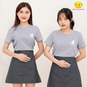 Áo thun đồng phục cổ tròn 17