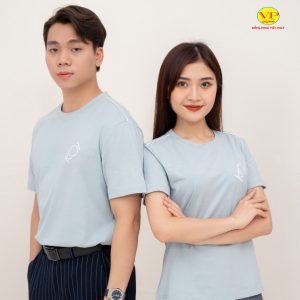 Áo thun đồng phục cổ tròn 18