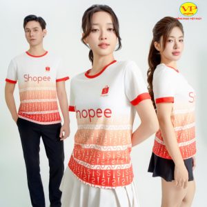 Áo thun đồng phục cổ tròn 2