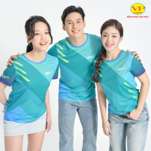 Áo thun đồng phục cổ tròn 4