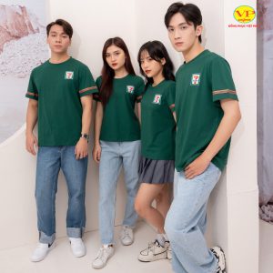 Áo thun đồng phục cổ tròn 8